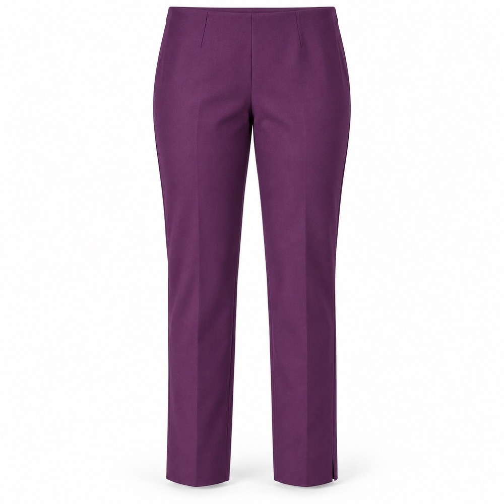 Theory Belisa New Recovery Pants Women 8 Purple Tapered Quiet Luxury Workwear